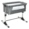 thumbnail image 1 of Infans Portable Baby Bedside Bassinet Infant Travel Bassinet Crib W/Carrying Bag Grey, 1 of 7