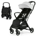 thumbnail image 1 of Infans Portable Baby Stroller One-Hand Fold Pushchair W/ Aluminum Frame Grey, 1 of 6
