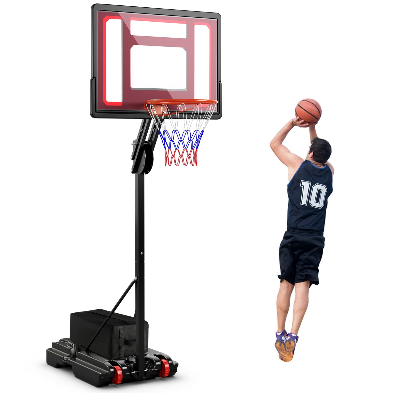 Infans Portable Basketball Hoop System 5-10 FT Adj