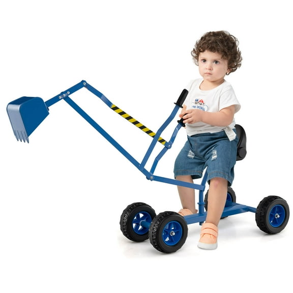 Infans Sand Digger for Kids w/2-Handed Controls Flexible Shovel 360 Rotatable Function