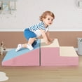 thumbnail image 1 of Infans Step and Slide Climber for Infants and Toddlers Baby Soft Foam Structure Blocks, 1 of 7