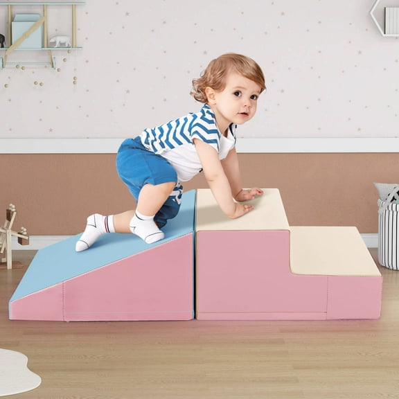 Infans Step and Slide Climber for Infants and Toddlers Baby Soft Foam Structure Blocks