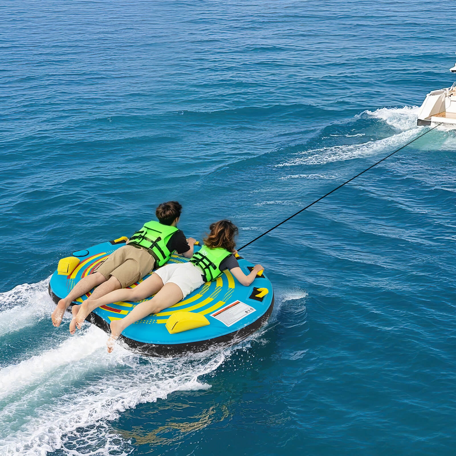 Airhead Space Shuttle Towable Tube - 1-3 Person Boat Tube For Water Sports