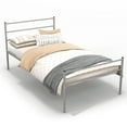 thumbnail image 1 of Infans Twin Metal Bed Frame Mattress Foundation No Box Spring Needed, 1 of 7