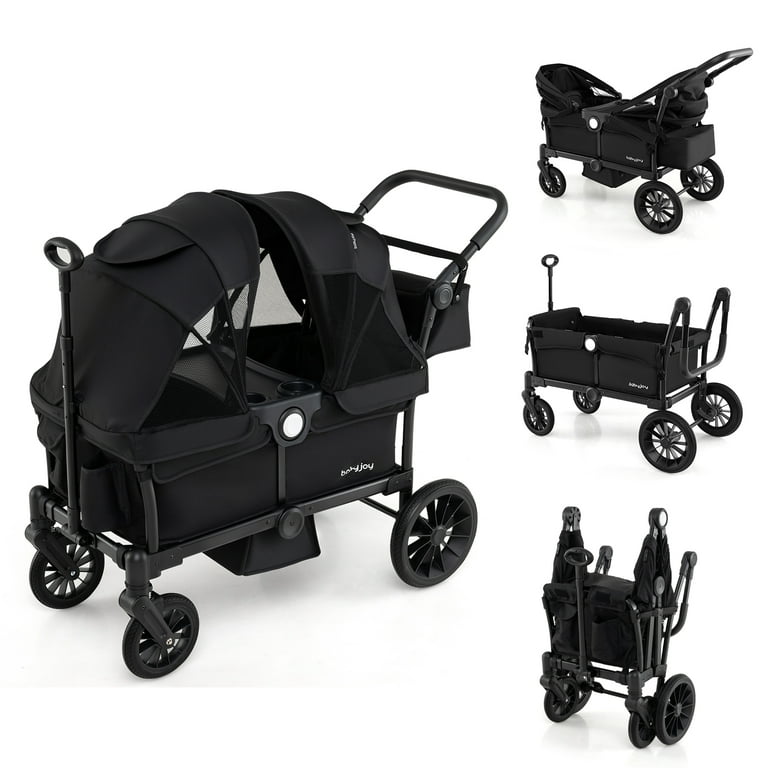 Infans Wagon Stroller for Kids Push Pull Double Stroller with