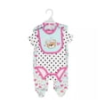 thumbnail image 1 of Infant 3 Piece Layette Set, Sweet & Soft Baby Romper Set, 1 of 4