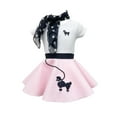 thumbnail image 1 of Hip Hop 50’s Shop Baby/Infant Girls 3 Piece Poodle Skirt Costume Set (12 Month Light Pink Polka Dot), 1 of 6