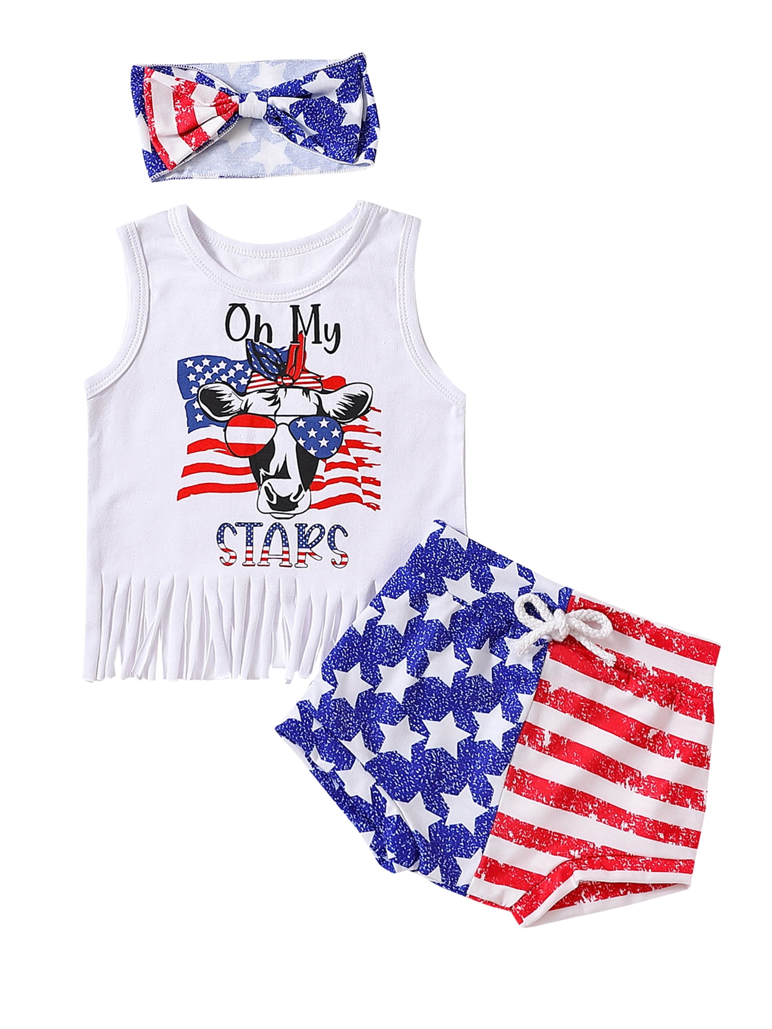 4th of july baby shirt girl