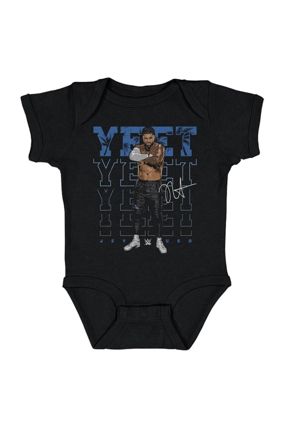 Infant 500 Level Black Jey Uso Pose Bodysuit