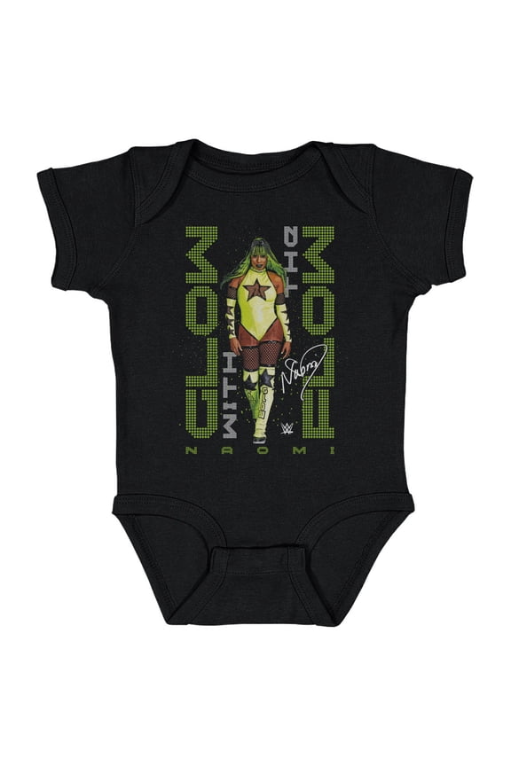 Infant 500 Level Black Naomi Glow With The Flow Pose Bodysuit