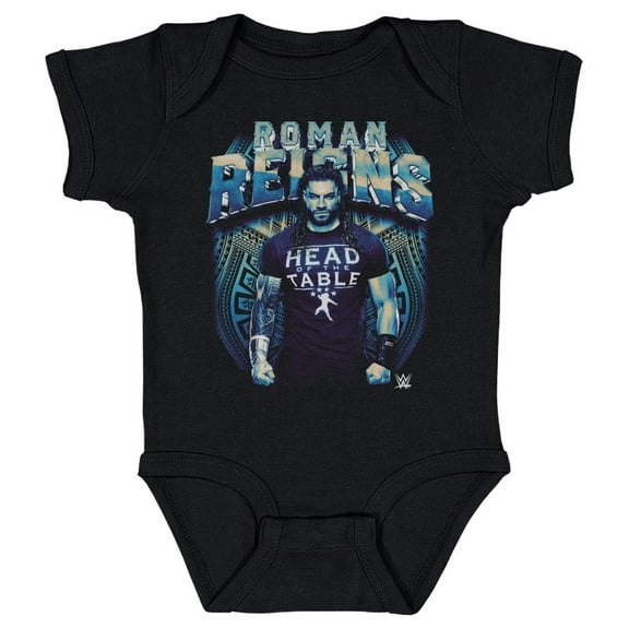 Infant 500 Level Black Roman Reigns Retro Bitmap Bodysuit