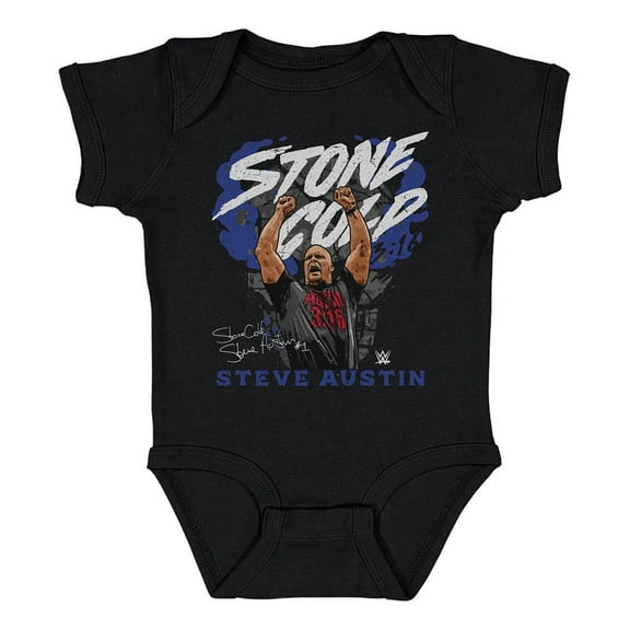 Infant 500 Level Black "Stone Cold" Steve Austin Pose Body Suit