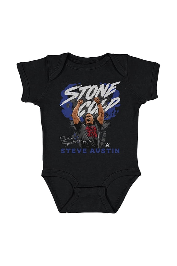 Infant 500 Level Black "Stone Cold" Steve Austin Pose Body Suit