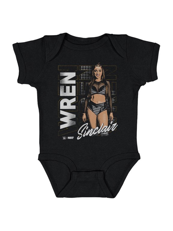 Infant 500 Level Black Wren Sinclair Vertical Name Bodysuit