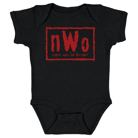Infant 500 Level Black nWo Red Logo Bodysuit