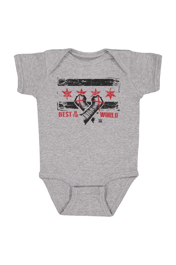 Infant 500 Level Heather Gray CM Punk Chicago Flag Infant Bodysuit