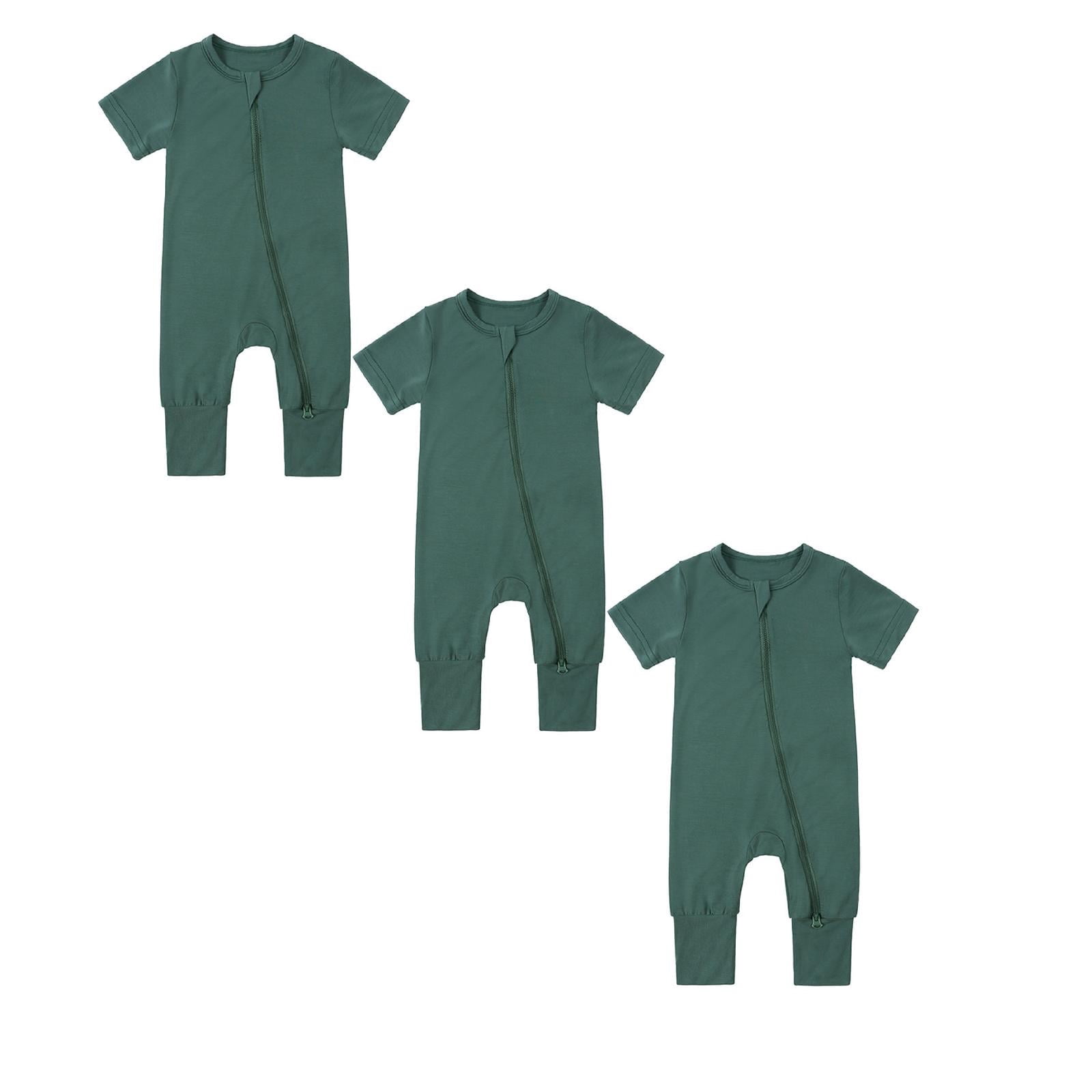 Baby Bodysuit Pajamas Romper Jumpsuit Thin Short Sleeve Sleeper Baby Clothes for Girls 3M Cute boy and girl baby clothes