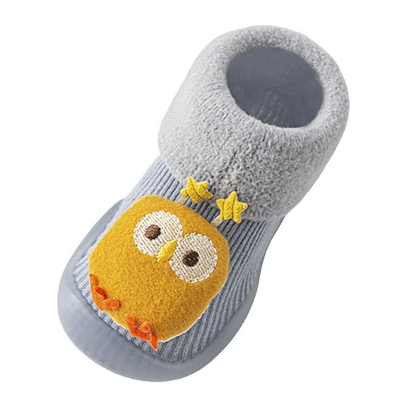 Baby Boots Comfortable Soft Sole Flat Fashion Cute Cartoon Shoes For Boys Girls Size 6-11 Months