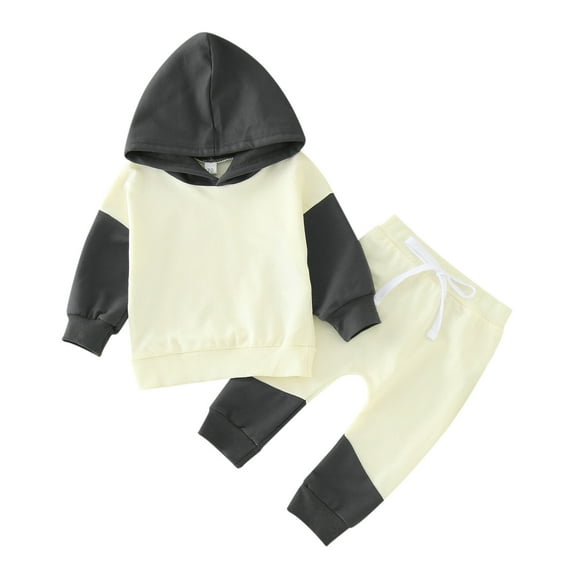 Baby Boy Clothes Baby Boy 2PCS Outfits Long Sleeve Round Neckline Tops Pants Set Baby Boy Fall Winter Clothes Fall Winter Pullover Sweatshirt + Pants 2Pcs Outfits 12-24 Months