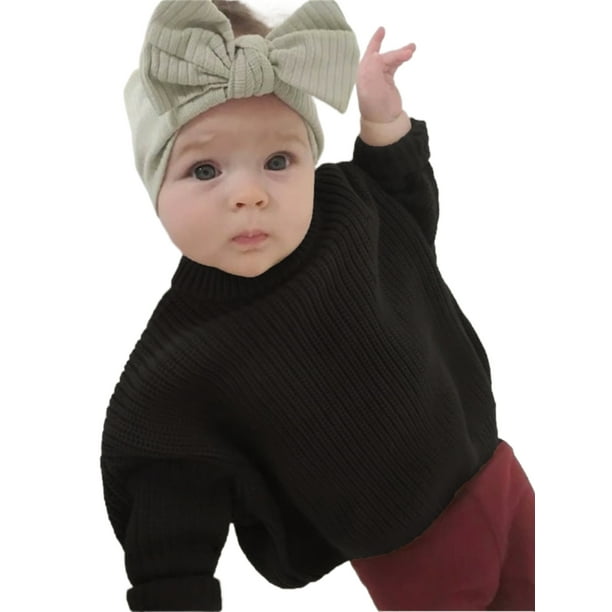Infant Baby Boy Girl Oversized Knit Sweater Chunky Long Sleeve Pullover