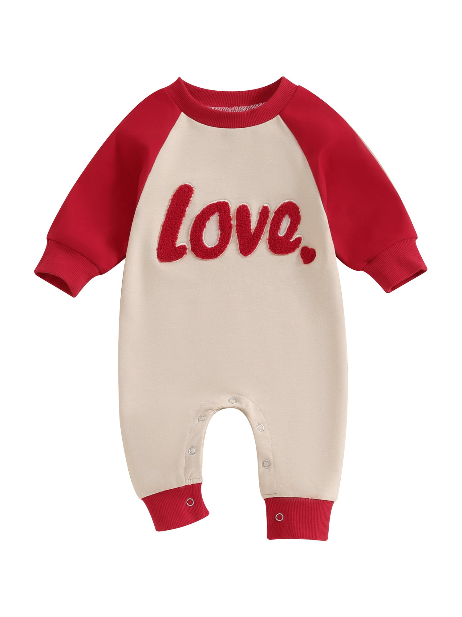 Infant Baby Boy Girl Valentine's Day Outfit 3 6 12 18 Months Love Heart ...