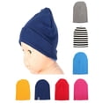 thumbnail image 1 of Infant Baby Boy Girls Turban Soft Warm Cotton Hat Beanie Cap Head Wrap, 1 of 4