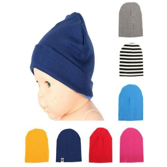 Infant Baby Boy Girls Turban Soft Warm Cotton Hat Beanie Cap Head Wrap