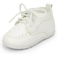 thumbnail image 1 of Infant Baby Boy Oxford Shoes PU Leather Loafers Rubber and Soft Sole Wedding Dress Shoes Toddler Girl Baby Walking Shoes, 1 of 6