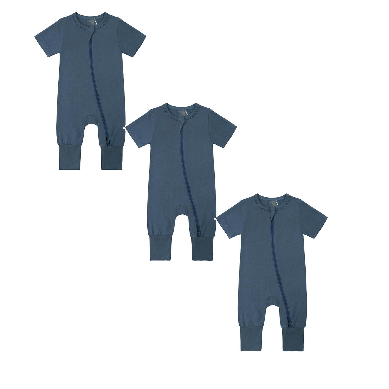 Baby Boys Girls Bodysuit Pajamas Romper Jumpsuit Breathable Short Sleeve Sleeper Baby Boy Clothes 3M Cute boy and girl baby clothes