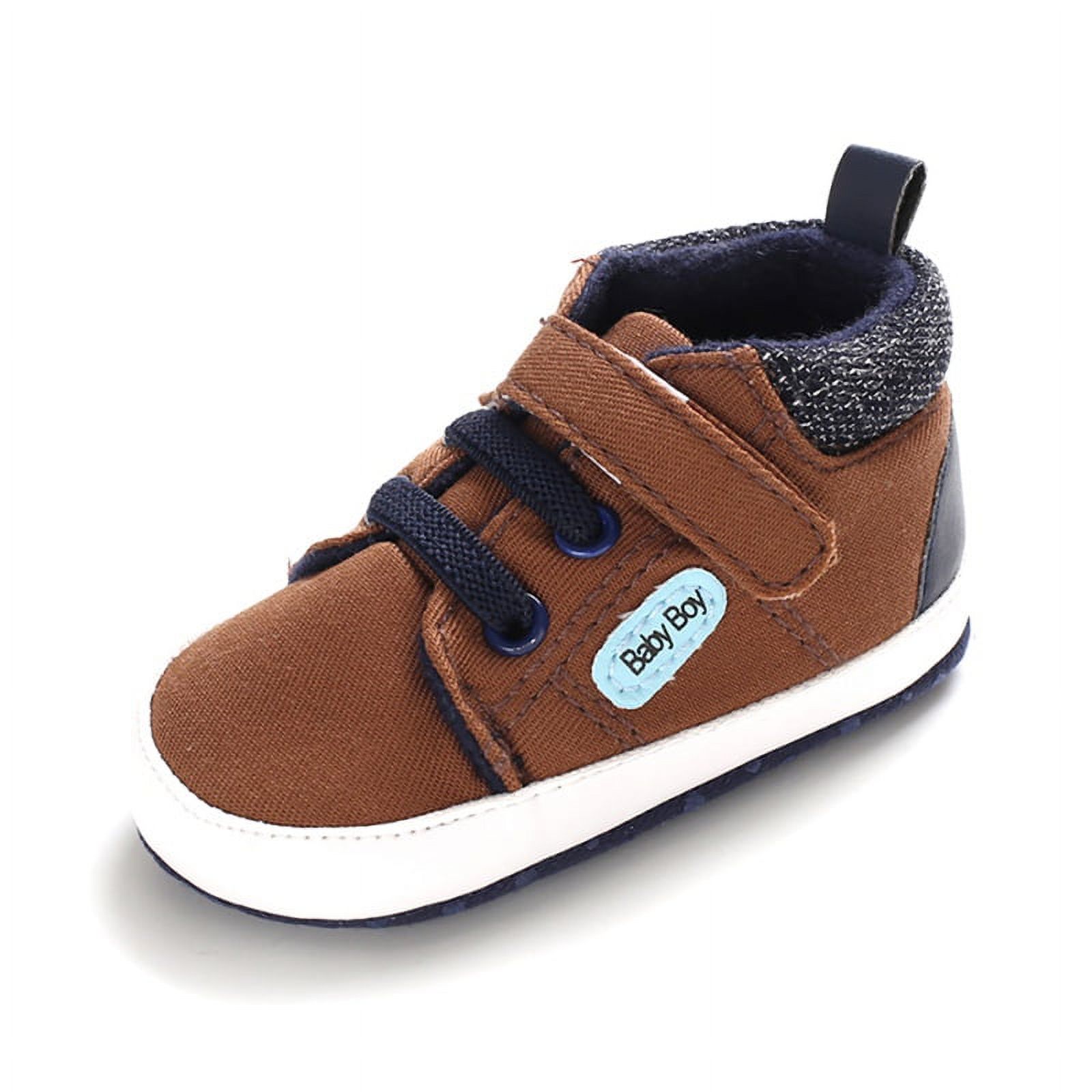 Infant Baby Boys Girls Canvas Toddler Sneakers Rubber Sole Non-Slip Candy Shoes First Walkers Prewalker Crib Shoes - image 1 of 8