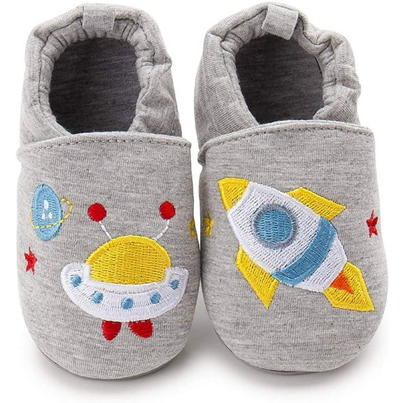 Infant Baby Boys Girls Cotton Slipper Sneaker Toddler Cartoon Animal Rubber Non-Slip Sole First Walker Crib House Shoes
