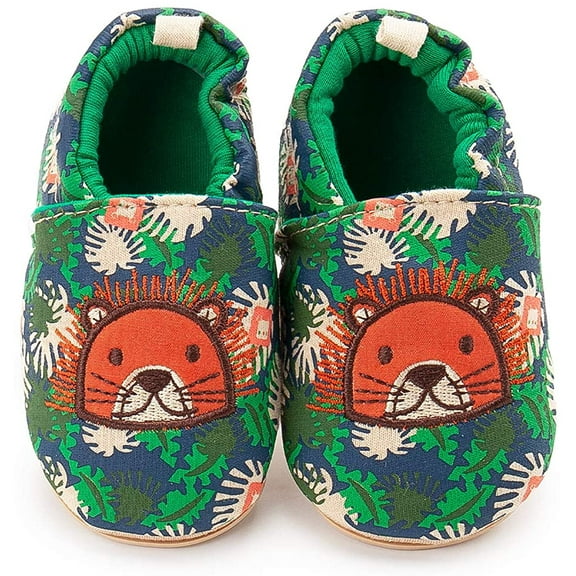 Infant Baby Boys Girls Cotton Slipper Sneaker Toddler Cartoon Animal Rubber Non-Slip Sole First Walker Crib House Shoes