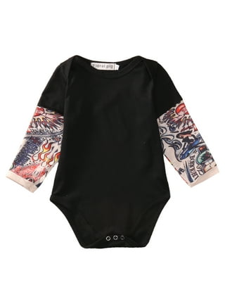 Tattoo Sleeve Graffiti Star Embroidered Shirt for Babies and 