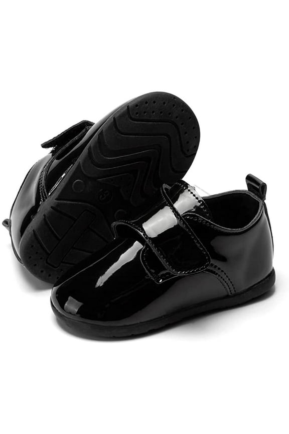 Infant Baby Boys Girls Loafers Classic PU Leather Wedding Dress Shoes Toddler Brogue Formal Flat Lazy Crib Oxford First Walking Christening Shoe