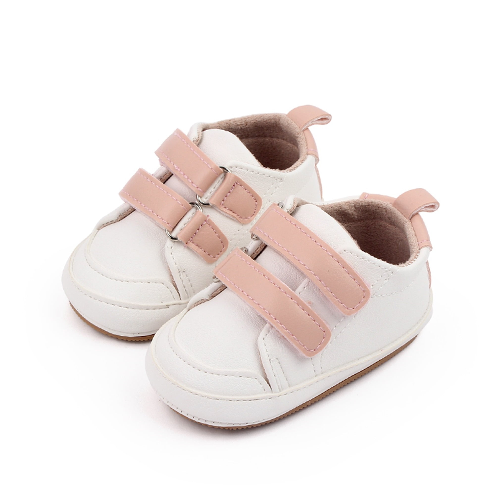Infant Baby Boys Girls Moccasins Sneakers Shoes PU Leather Soft Rubber