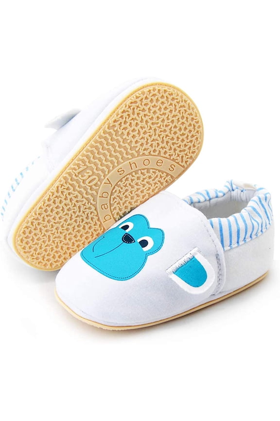 Infant Baby Boys Girls Slipper Soft Sole Non Skid Sneaker Moccasins Toddler First Walker Cirb House Shoes