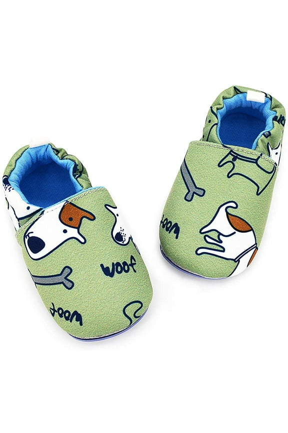 Infant Baby Boys Girls Slipper Soft Sole Non Skid Sneaker Moccasins Toddler First Walker Cirb House Shoes