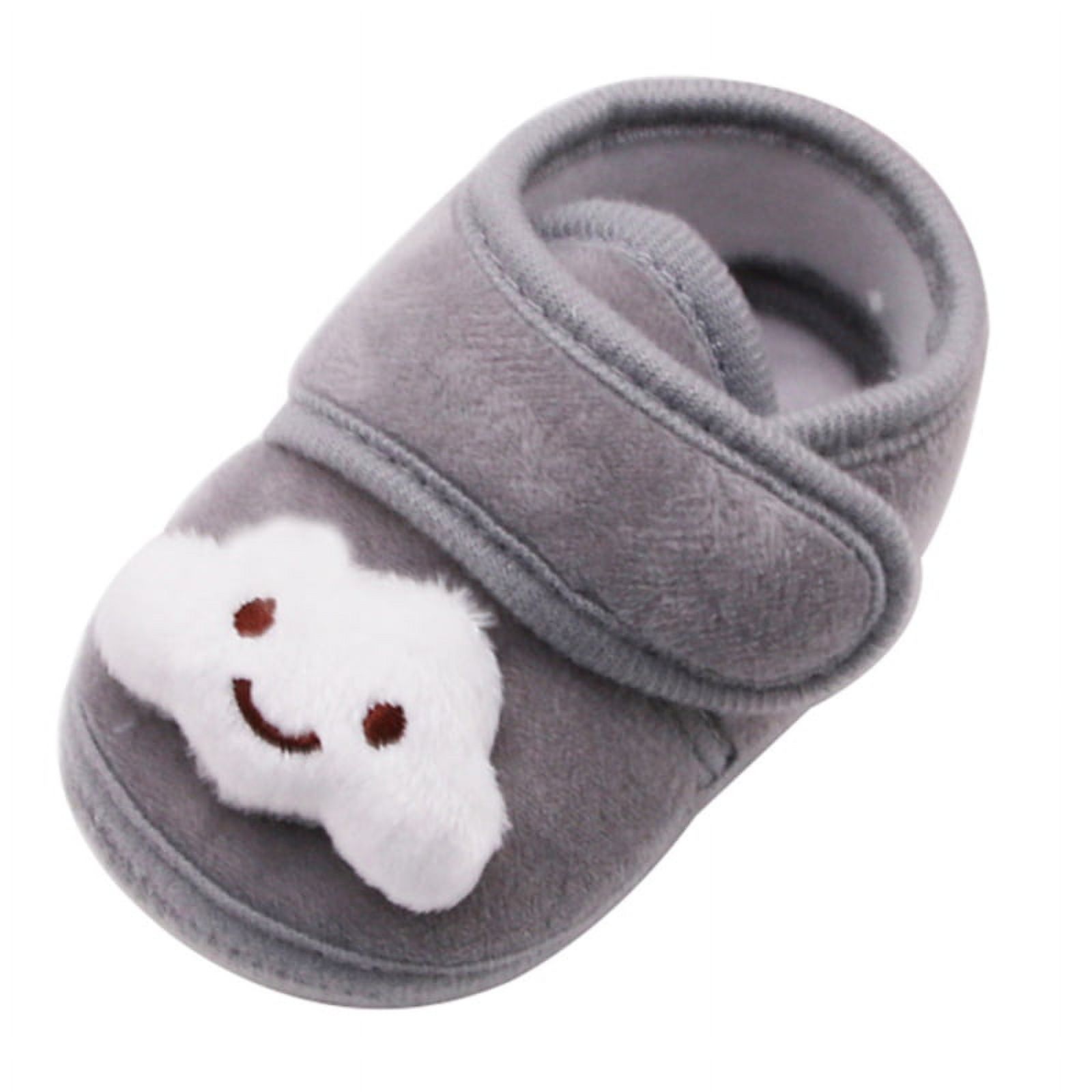 Infant Baby Boys Girls Slipper Soft Sole Non Skid Sneaker Moccasins Toddler First Walker Crib House Shoes - image 1 of 7
