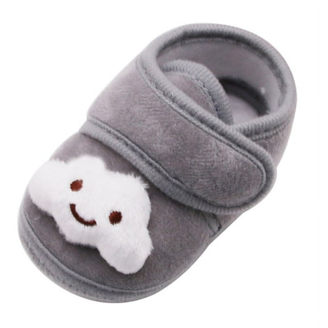 Infant Baby Boys Girls Slipper Soft Sole Non Skid Sneaker Moccasins Toddler First Walker Crib House Shoes