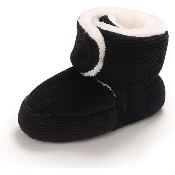 Infant Baby Boys Girls Slipper Stay On Non Slip Soft Sole Newborn Booties Toddler First Walker Crib House Shoes 0-18 Months