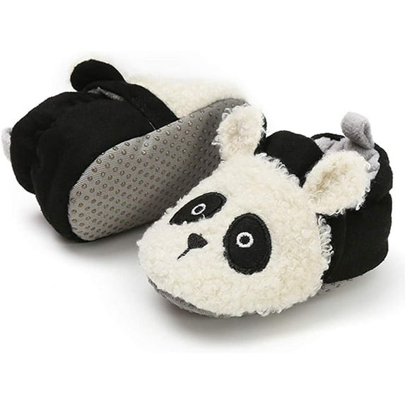 Infant Baby Boys Girls Slipper Stay On Non Slip Soft Sole Newborn Booties Toddler First Walker Crib House Shoes 0-18 Months