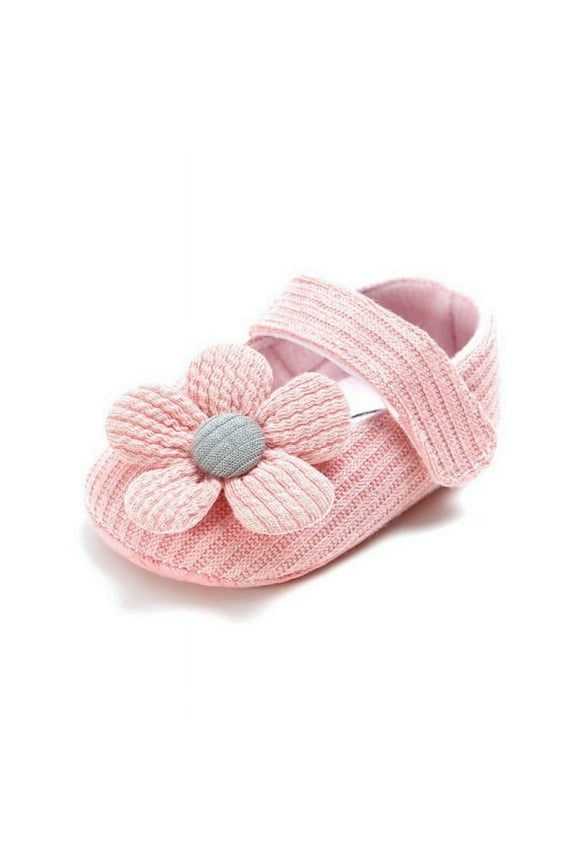 Newborn Spring Autumn Baby Shoes Soft Anti-slip Flower Shoes First Walkers Infant Baby