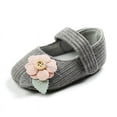 thumbnail image 1 of Infant Baby Boys Girls Slippers Fleece Booties Soft Bottom Newborn Crib Shoes, 1 of 5