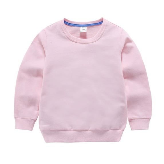 Infant Baby Boys Girls Solid Color Fashion Loose Warm Tops Sweatshirt Fashion Clothes Comfy Outwear