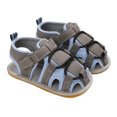 thumbnail image 1 of Infant Baby Boys Girls Summer Beach Sandals Breathable Athletic Anti-slip Soft Sole Newborn First Walker Crib Shoes, 1 of 9