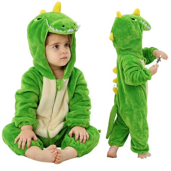 Baby Cute Hooded Jumpsuit Baby Girl Animal Outfits Baby Bodysuit Long Sleeve Baby Christmas Animals Jumpsuit Clothes 6-12 Months