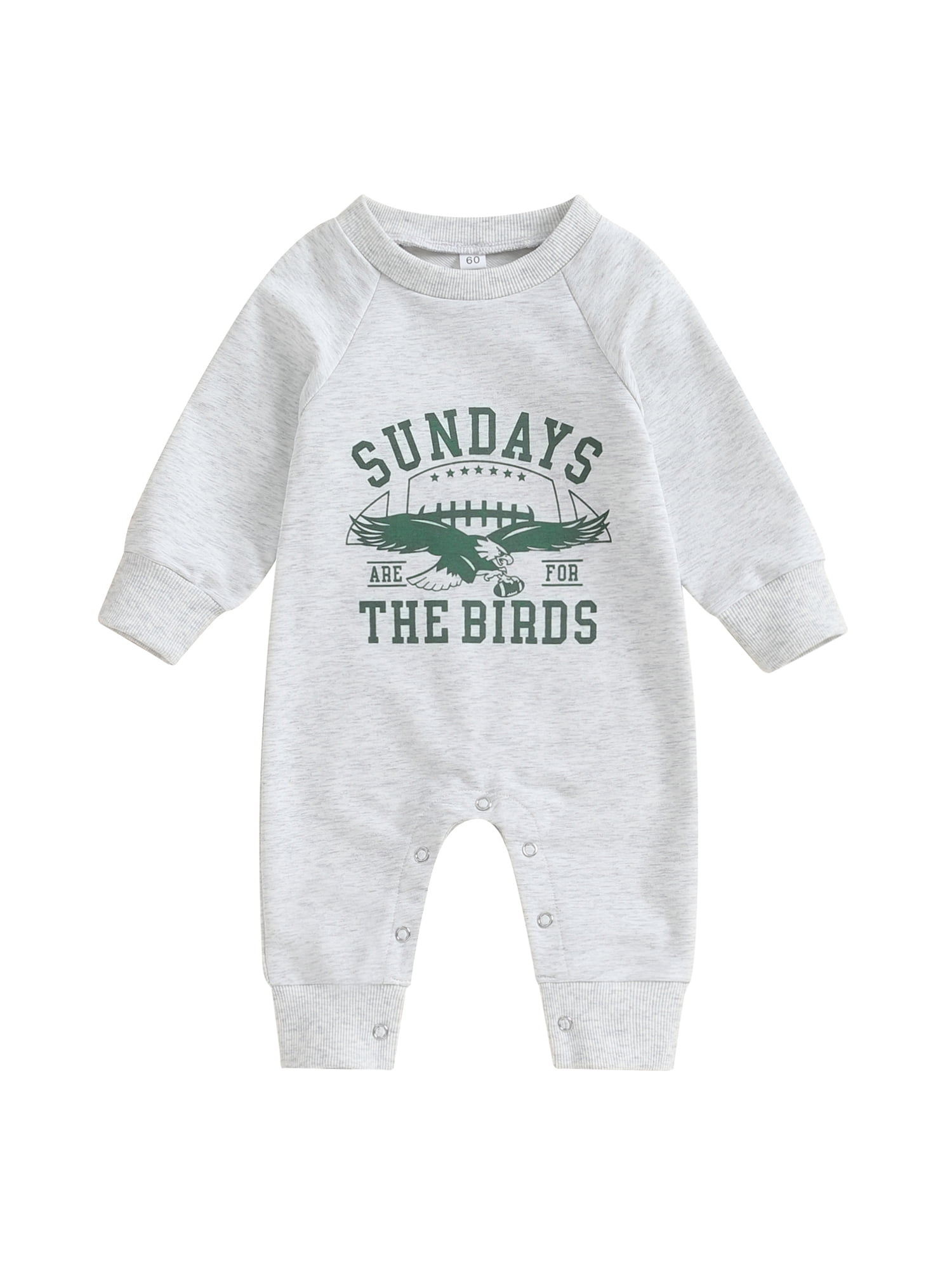 Infant Baby Football Outfits Sundays Are For The Birds Eagles Jumpsuit