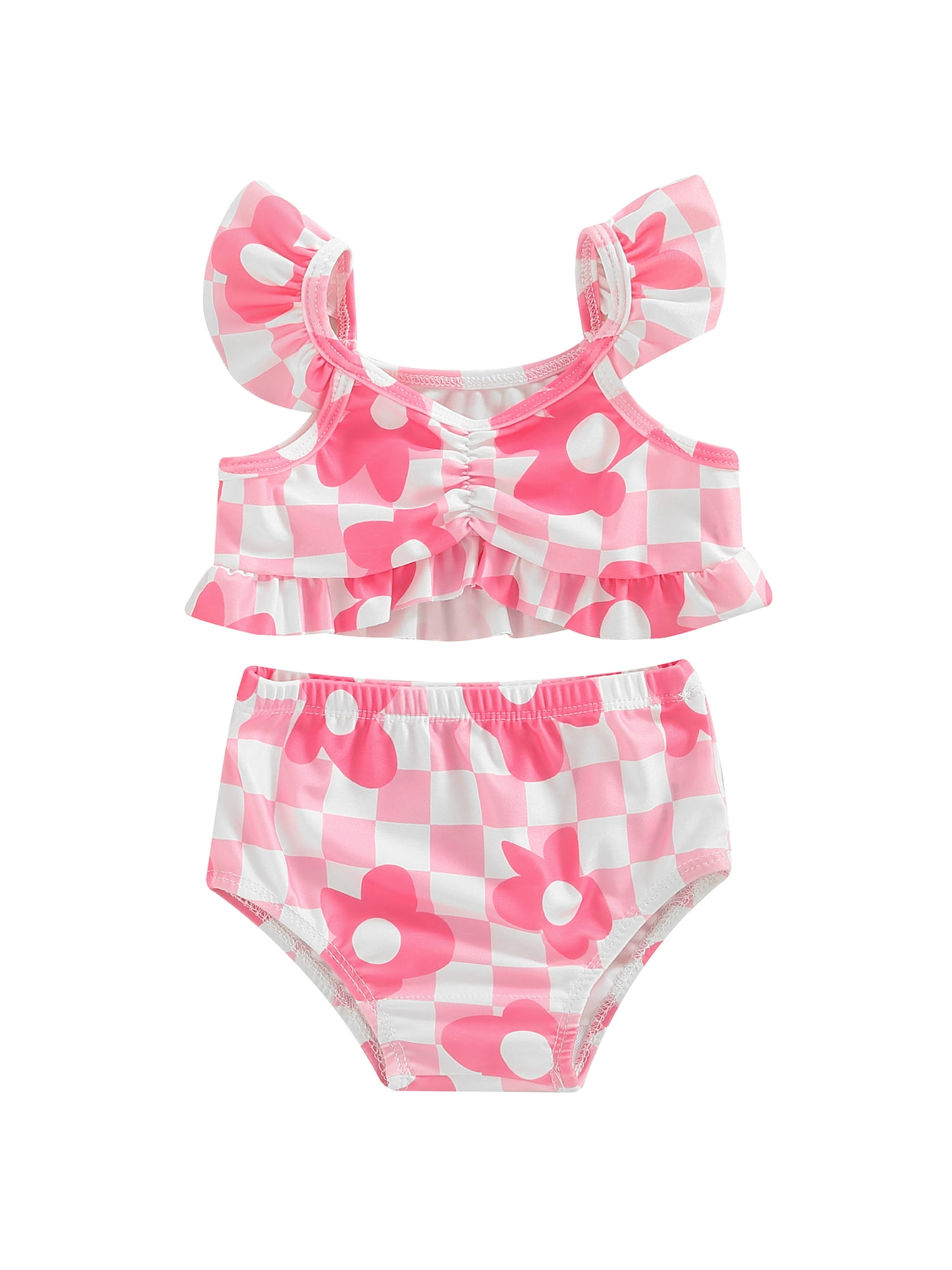 Infant Baby Girl Bikini Set Swimsuit Fly Sleeve Camisole with Briefs ...