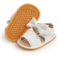 thumbnail image 1 of Infant Baby Girl Boy Sandals Comfort Premium Summer Outdoor Casual Beach Shoes with Flower Bowknot Anti Slip Rubber Sole Newborn Toddler Prewalker First Walking Shoes, 1 of 6