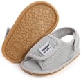 thumbnail image 1 of Infant Baby Girl Boy Sandals unisex Comfort Premium Summer Outdoor Casual Beach Shoes with Flower Bowknot Anti Slip Rubber Sole Newborn Toddler Prewalker First Walking Shoes, 1 of 6